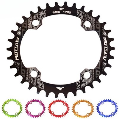 104BCD 32T/34T/36T/38T Oval Chainring Narrow Wide MTB Bicycle Crank Chainwheel