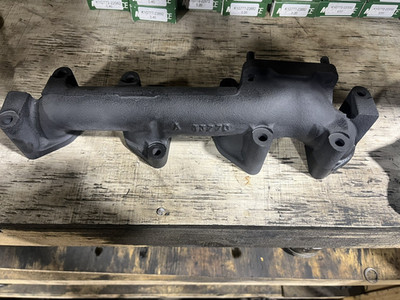 Caterpillar C3.3B Exhaust Manifold, Sandblasted and Hi-Temp Painted, CAT