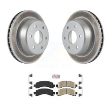 Transit Auto KGA-103763 Brake Disc and Pad Kit Rear for Chevy Express Van SaVana
