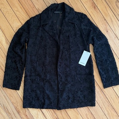 NWT Zara Basic Sheer Textured Cardigan XS
