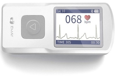 EMAY Tragbarer EKG/EKG Monitor, eigenständiges persönliches EKG-Gerät, Bildschirm & Datenspeicher