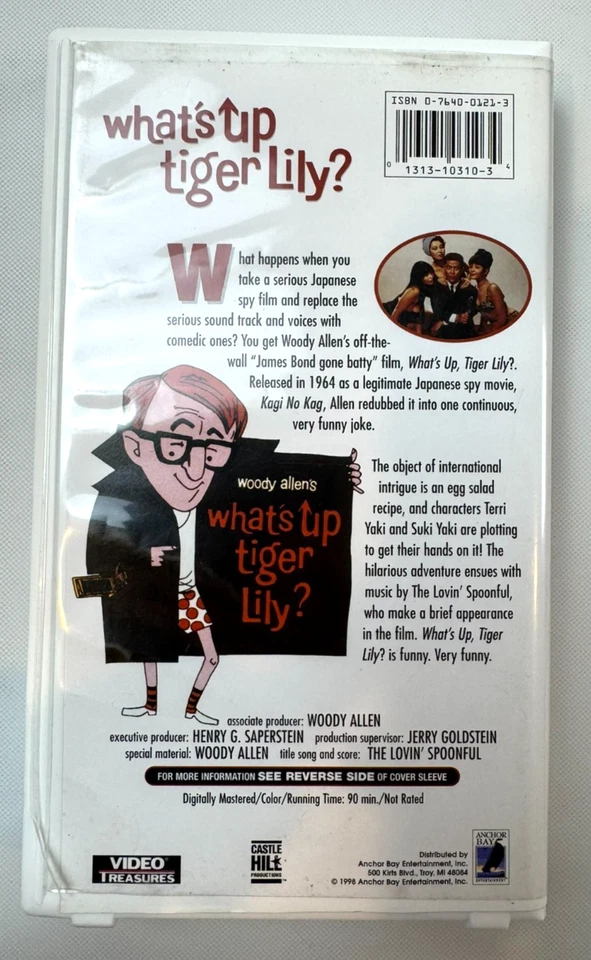 Whats Up, Tiger Lily (VHS, 1998) Woody Allen Independent Classics FREE SHIPPING! - Image 2 of 3