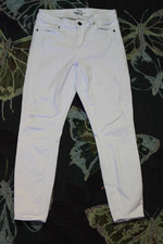 PISTOLA REVOLVE Jeans White MidRise Semi Distressed Skinny Size 27