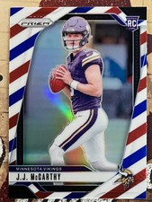 JJ McCarthy - 2024 Panini Prizm Red White and Blue Prizm - #400 (RC)