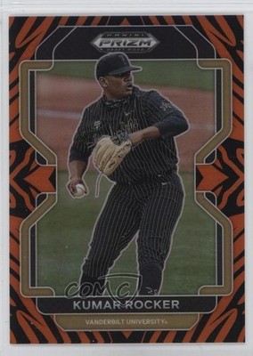 2022 Panini Prizm Draft Picks Tiger Stripes Prizm 22/99 Kumar Rocker #PDP3 03xg