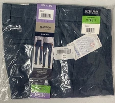 KENNETH COLE REACTION Men's Techni Slim Fit Performance Dress Pants BLUE 30x30