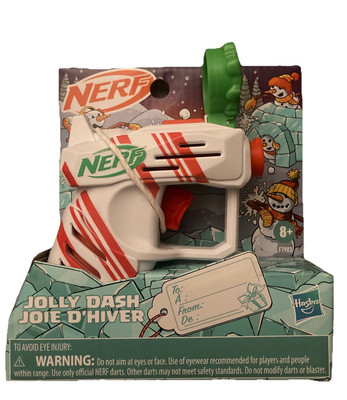 Hasbro NERF Elite 2.0 Jolly Dash Blaster 2 Elite Darts Winter Foam Blaster Gun