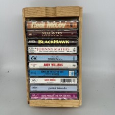 Vintage Sunflower Napa Valley Box 10" Cassette Crate 10 Tape Storage Media Case