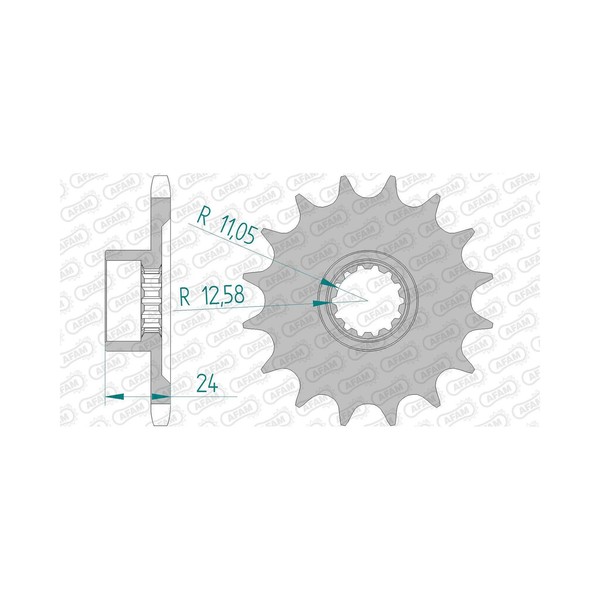 Afam Ritzel #525 17 (FüR: MV Agusta Turismo Veloce Lusso 800 ABS T3 15-16 )-image