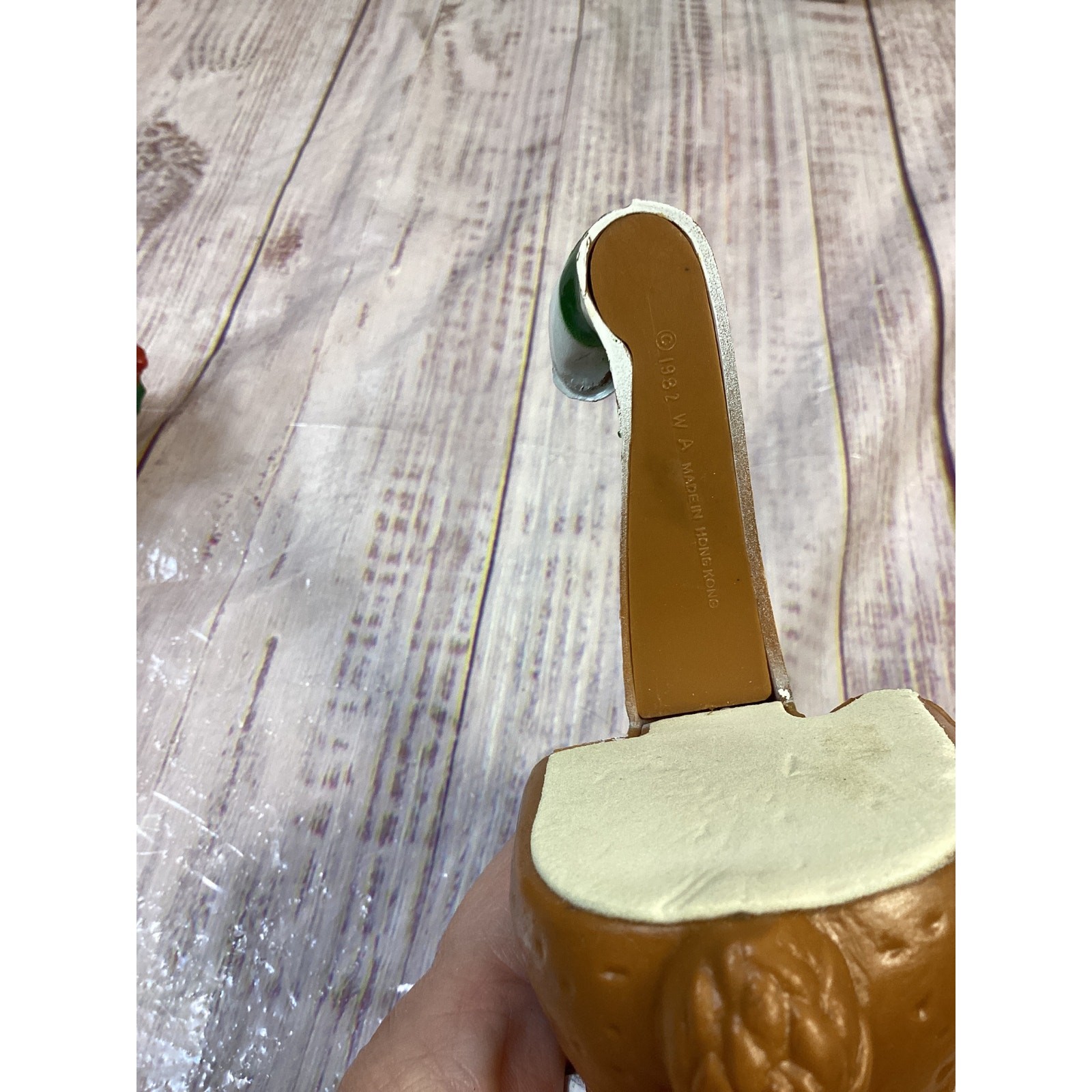 2 Vintage NIB Holiday Bear Stocking Hanger Teddybears Christmas Holder Plastic