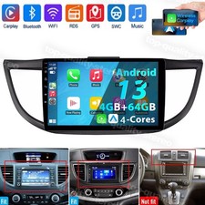 Android 13 Car Stereo CarPlay Radio 4 64GB Navi GPS For Honda CRV CR-V 2012-2016