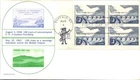 CANADA & USA PEACE BRIDGE 50TH ANNIV  1977 ZIP BLOCK CARROLLTON CACHET FDC UNADD