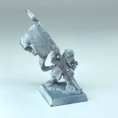 Giak Attacks Standartenträger - Einsamer Wolf - Orks & Goblins Warhammer Metall X6675