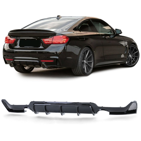 Heckdiffusor Performance Schwarz Glanz Passend FüR 4Er BMW F32 F33 F36 435I 440I-image