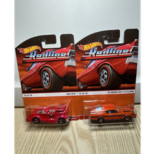 Coches diecast Hot Wheels Redline MIG RIG & '69 Mercury Cyclone 1:64 sin abrir