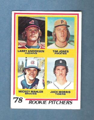 JACK MORRIS 1978 Topps Rc #703 Detroit Tigers Anderson Jones & Mahler 2