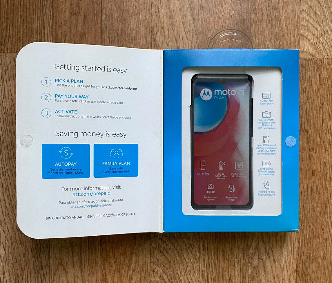 Motorola Moto G Play (2021) 32GB Blue Unlocked