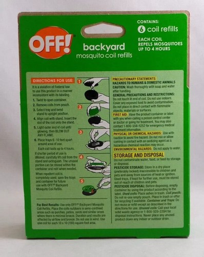 OFF! Mosquito Coil Refills ~ Country Fresh ~ 12 Refills - Picture 2 of 2