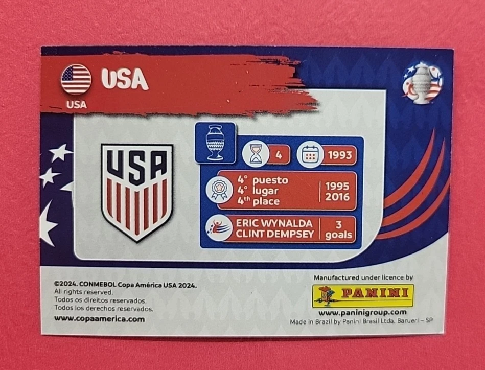 United States Team Set - Panini Copa America 2024 USA Upgrade - 6 Items - Image 3 of 4