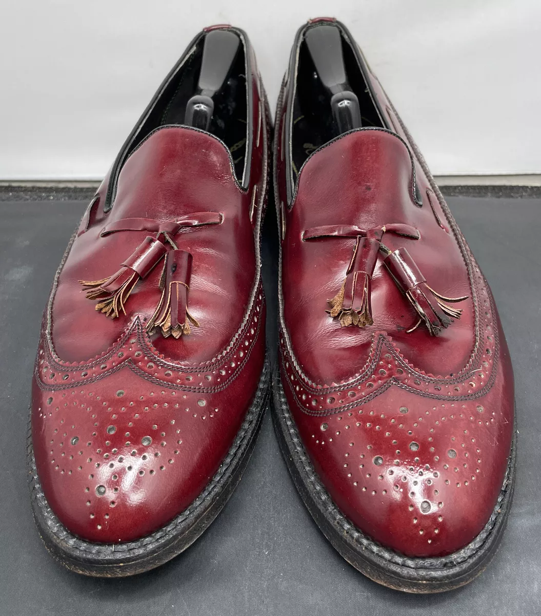 FLORSHEIM Royal Imperial WINGTIP MOCASSEL GLAND BOURGOGNE 97167 hommes 11 livrai