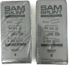 40 Pack 36" SAM Splint, Gray SAM Splints, Army Style for Trauma First Aid Kit