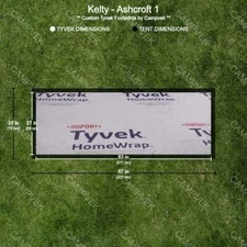 Tyvek Footprint for the Kelty Ashcroft 1 Tent