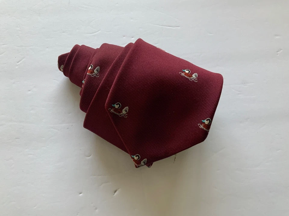 "Corbata roja de pato pintail 55""x3,25"" colección National Wildlife Federation para hombre de colección" Foto 3 de 4