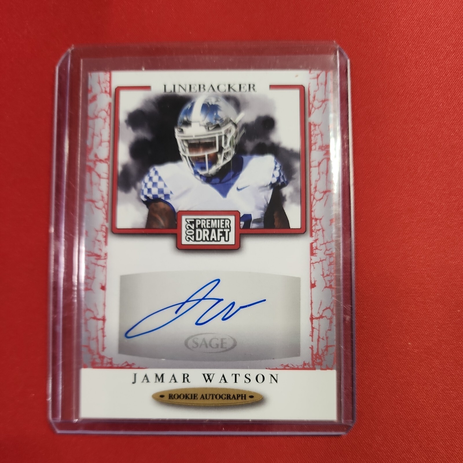 2021 Sage Premier Draft Auto Red Jamar Watson #A93 Auto