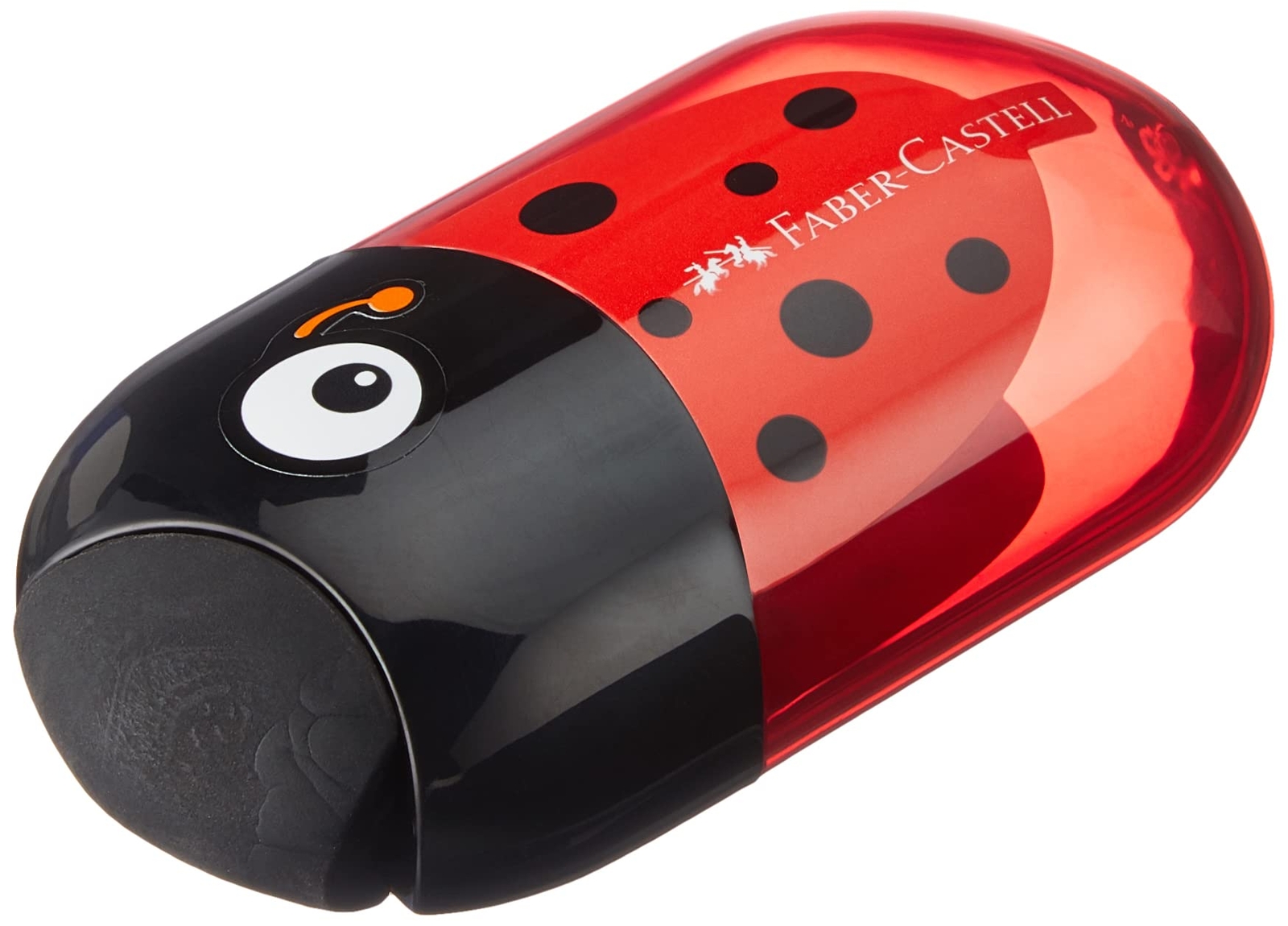 Faber-Castell LADYBUG DOUBLE HOLE SHARPENER/ERASER Beetle