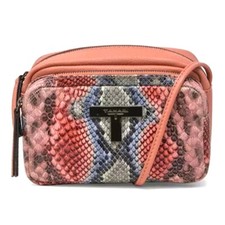 T Tahari Kaia Crossbody Small Multi Snake Embossed Leather Bag Nwt Msrp $168