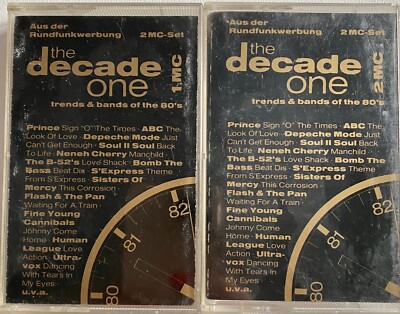 The Decade One Trends & Bands Of The 80's Doppel Album 2 MC MusikKasette Tape