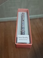 VERA BRADLEY BALL POINT PEN, LISBON MEDALLION, BLACK INK, NEW IN BOX