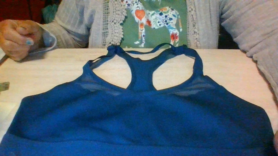 BONITO! ¡ENCAJE! ¡BORDE CON VOLANTES! Sujetador deportivo Victoria's Secret talla pequeña verde azulado oscuro WOW Foto 2 de 4