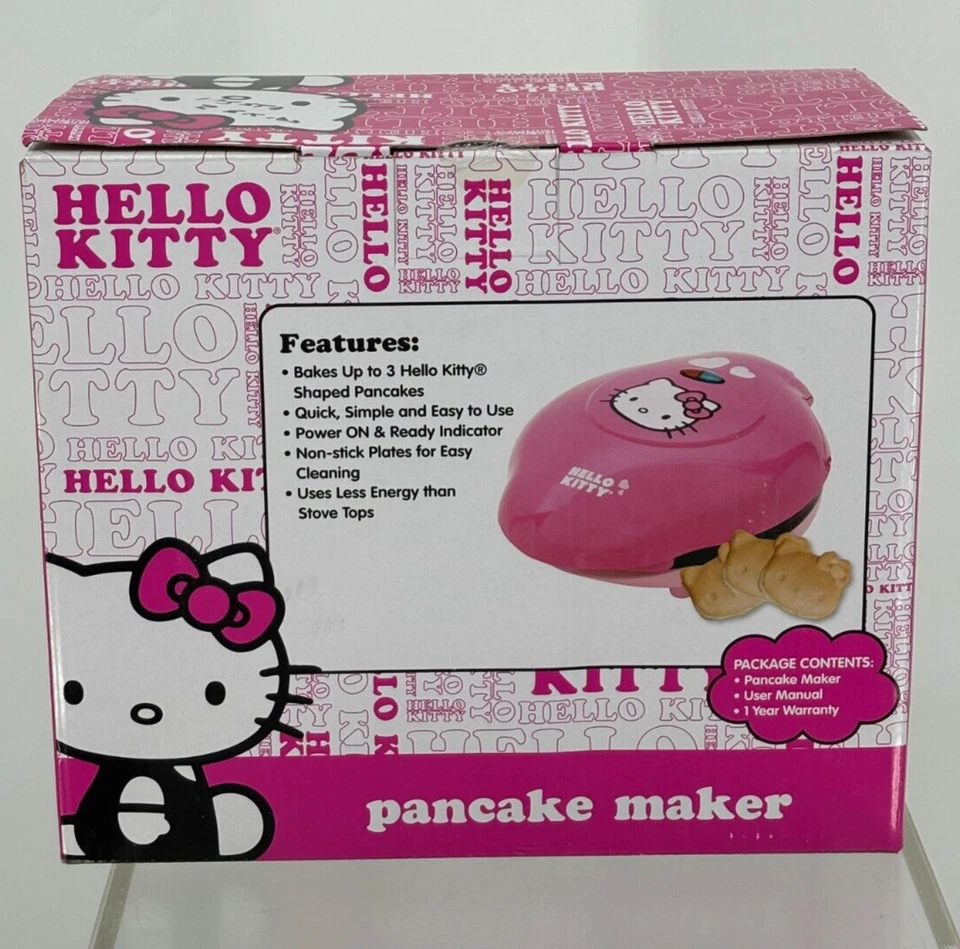 NUOVO Hello Kitty Pancake Maker oggetto vintage da collezione - come nuovo - Immagine 2 di 4