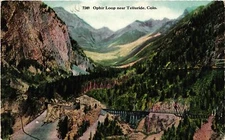 Vintage Postcard- The Ophir Loop near Telluride, CO