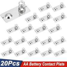 20pcs AA Battery Positive to Negative Conversion Spring Contact Plate