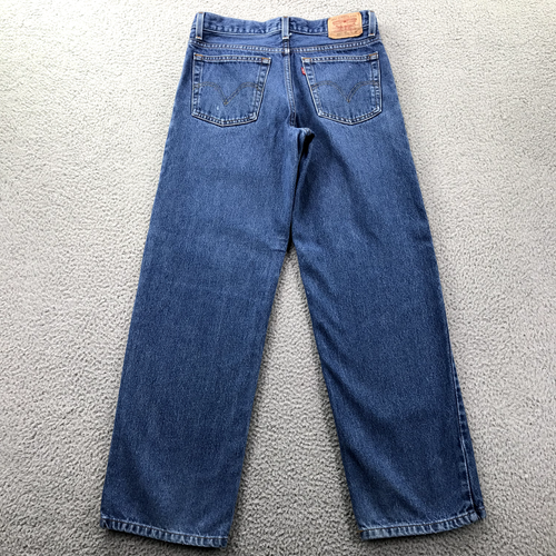 LEVIS Boys Jeans Size 20 30x30 550 Relaxed Fit Straight Leg 100% Cotton Denim