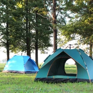 4 Tente rapide de pop-up pour le camping Tente de plage facile de configuration automatique avec pôle
