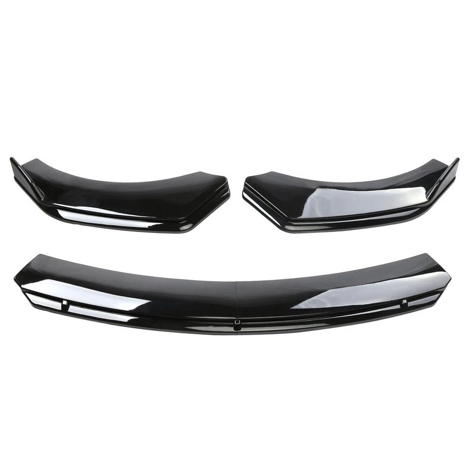 For Mazda 2 3 6 UNIVERSAL Front Bumper Lip Spoiler Splitter Glossy Black - Image 4 of 4
