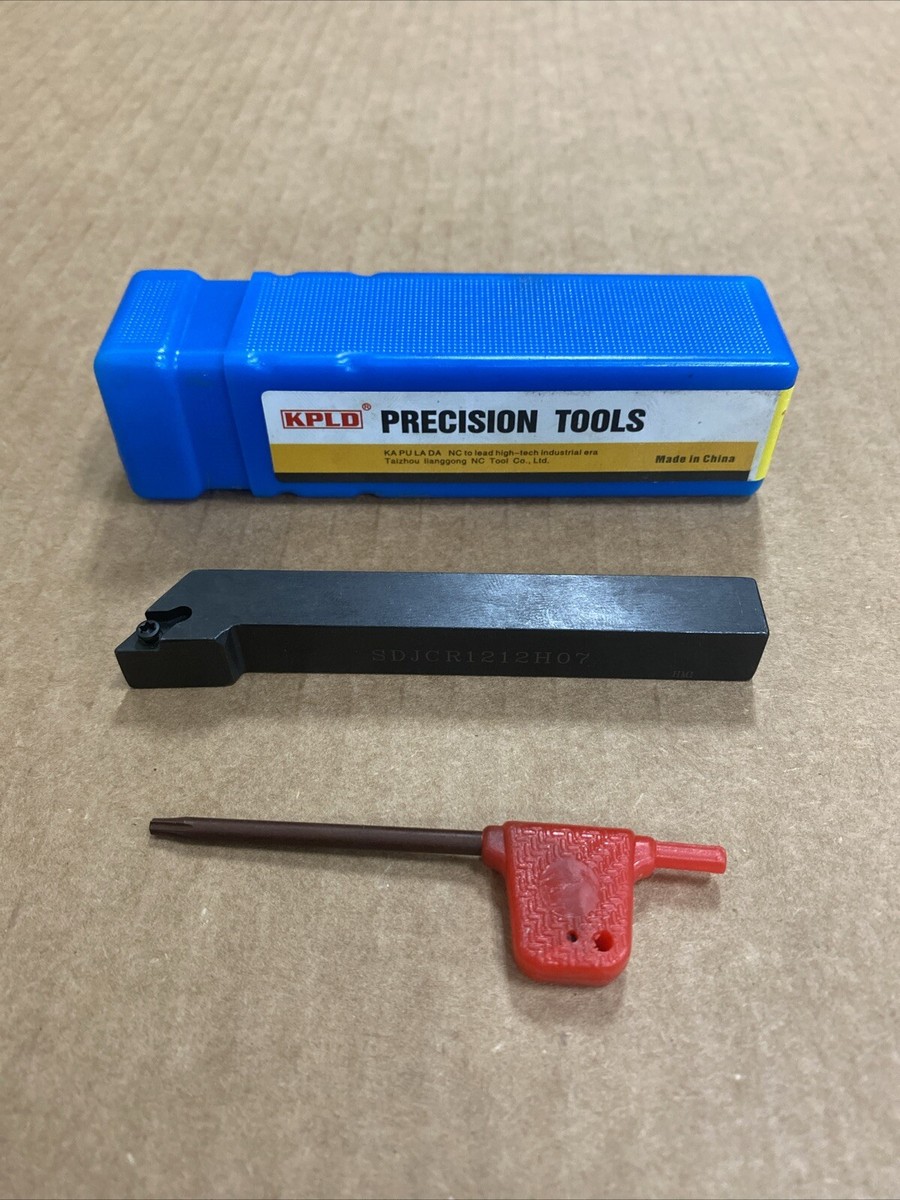 5-Piece Indexable Carbide Insert Lathe Tool Set - 5/16" Shank, C6 Chipbreaker Inserts