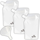 Concealable Reusable Cruise Flask Kit 3x8oz + funnel