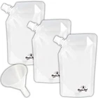 Concealable Reusable Cruise Flask Kit 3x8oz + funnel