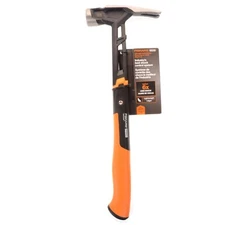 Fiskars Pro IsoCore 17oz 16in Lightweight Framing Hammer with Magnet Smooth Face