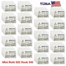 200 Packs Dental Orthodontic Bracket Braces Mini Roth 022 Hooks on 345 bl