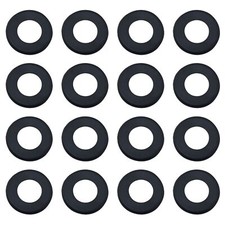 16pcs Universal Nylon Washers for Standard Foosball Tables Black
