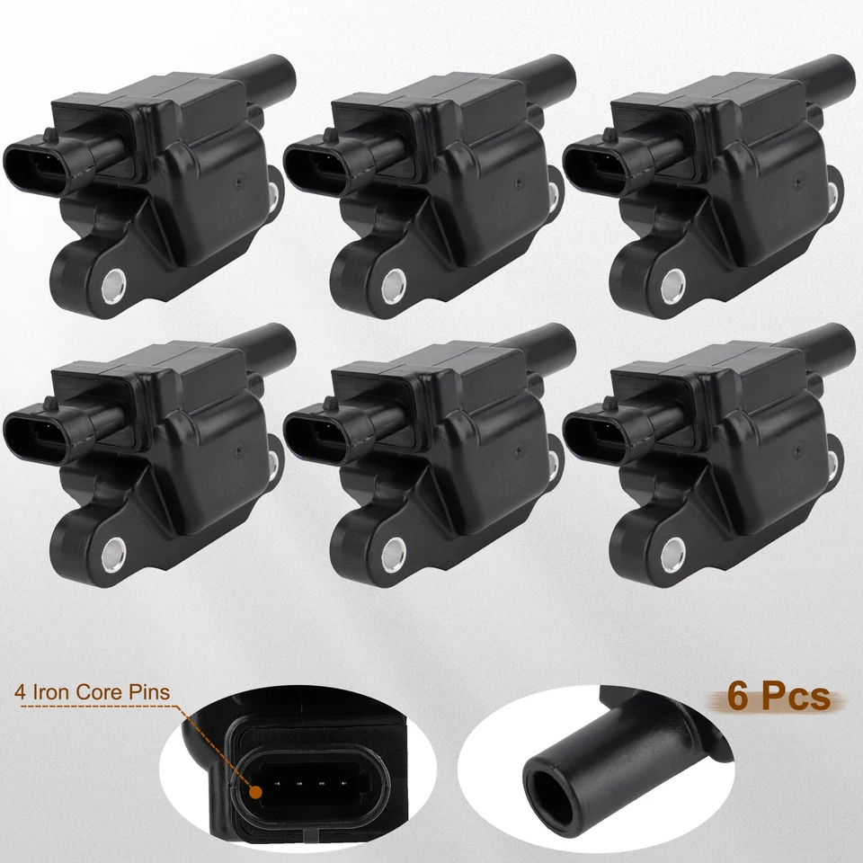For 2014-2018 GMC Sierra 1500 Yukon Yukon XL 4.3/5.3/6.2L Square Ignition coils - Image 2 of 4