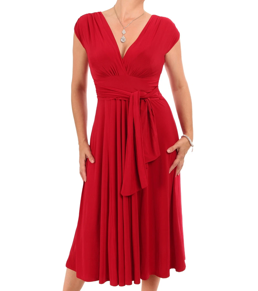 Flare dress cheap knee length