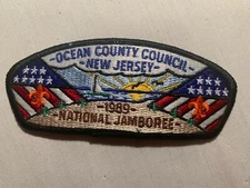 1989 Ocean County Council National Jamboree BSA JSP Patch