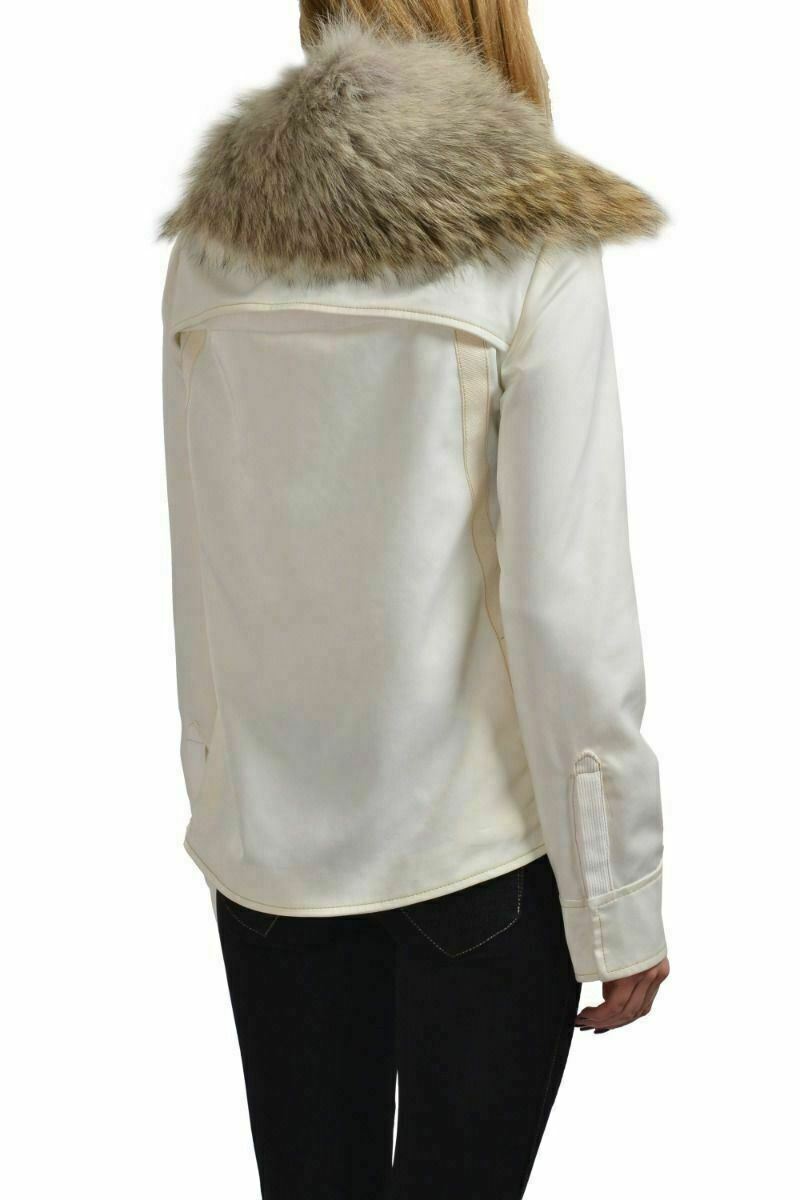 Gianfranco Ferre GF Womens's Coyote Fur Wool Light Jacket US XS IT