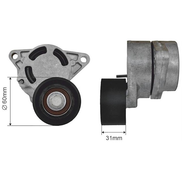 NTY Spannrolle Keilrippenriemen FüR Opel Vivaro Kasten 2.5 Cdti Movano Renault-image
